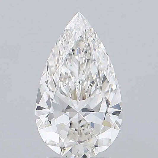 2.33ct Pear Lab Grown Diamond (Colour F, Clarity VVS2, IGI Certified)