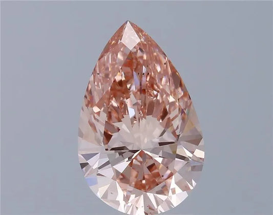 2.34ct Pear Lab Grown Diamond (Colour Fancy Vivid Pink, Clarity VS2, IGI Certified)