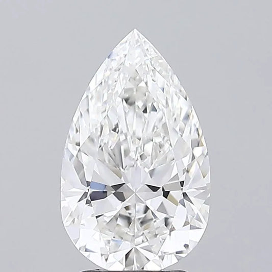 2.38ct Pear Lab Grown Diamond (Colour E, Clarity VVS2, IGI Certified)