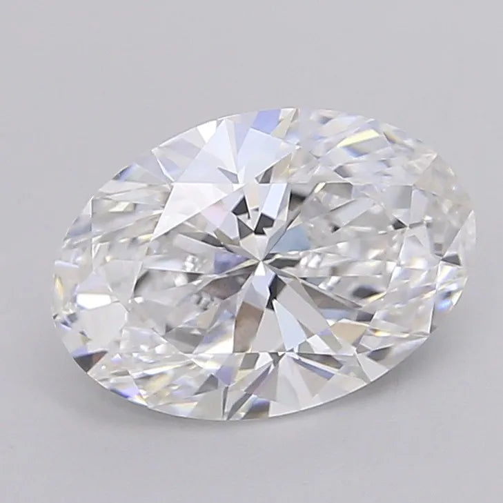 2.42ct Oval Lab Grown Diamond (Colour D, Clarity VVS2, IGI Certified)
