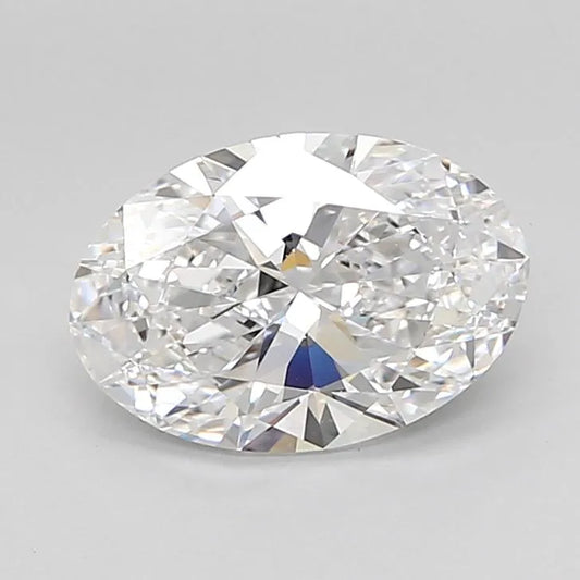 2.50ct Oval Lab Grown Diamond (Colour D, Clarity IF, IGI Certified)