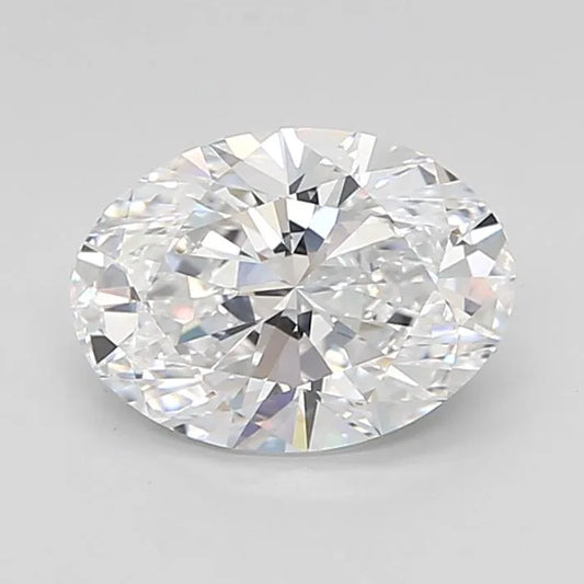2.50ct Oval Lab Grown Diamond (Colour D, Clarity VVS1, IGI Certified)
