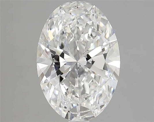 2.50ct Oval Lab Grown Diamond (Colour E, Clarity VVS2, IGI Certified)