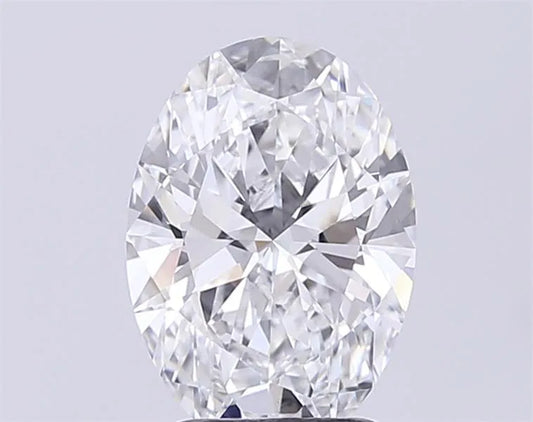 2.58ct Oval Lab Grown Diamond (Colour E, Clarity VVS2, IGI Certified)