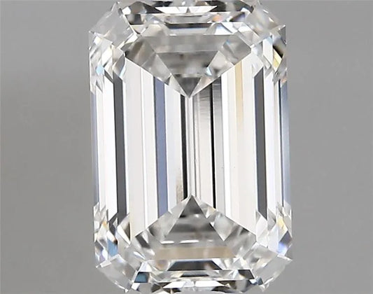2.72ct Emerald Lab Grown Diamond (Colour E, Clarity VVS2, IGI Certified)