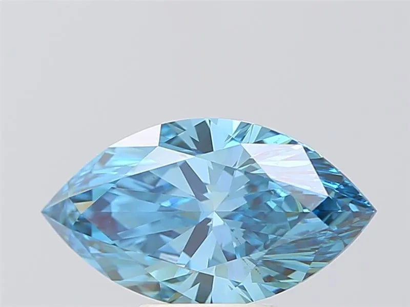 2.80ct Marquise Lab Grown Diamond (Colour Fancy Vivid Blue, Clarity VS1, IGI Certified)