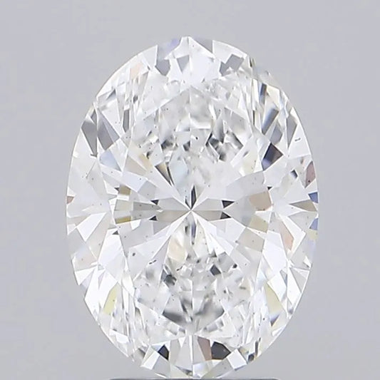 3.00ct Oval Lab Grown Diamond (Colour D, Clarity VS2, IGI Certified)