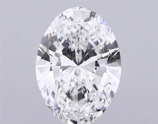 3.00ct Oval Lab Grown Diamond (Colour D, Clarity VS2, IGI Certified)