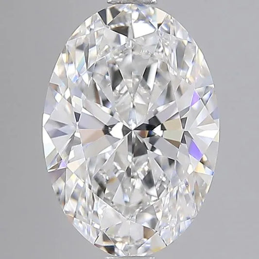 3.00ct Oval Lab Grown Diamond (Colour E, Clarity IF, IGI Certified)