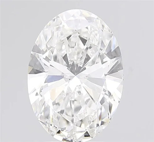 3.00ct Oval Lab Grown Diamond (Colour E, Clarity VVS2, IGI Certified)
