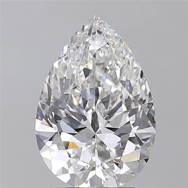 3.00ct Pear Lab Grown Diamond (Colour F, Clarity VVS2, Cut EX, IGI Certified)