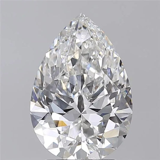 3.00ct Pear Lab Grown Diamond (Colour F, Clarity VVS2, Cut EX, IGI Certified)