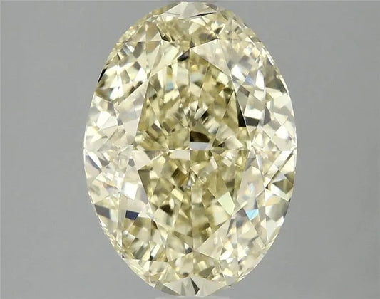 3.02ct Oval Lab Grown Diamond (Colour Fancy Intense Yellow, Clarity VVS2, IGI Certified)