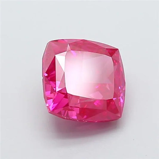 3.04ct Cushion modified Lab Grown Diamond (Colour Fancy Vivid Pink, Clarity VS1, IGI Certified)