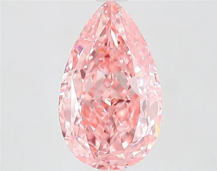 3.06ct Pear Lab Grown Diamond (Colour Fancy Vivid Pink, Clarity VVS1, IGI Certified)