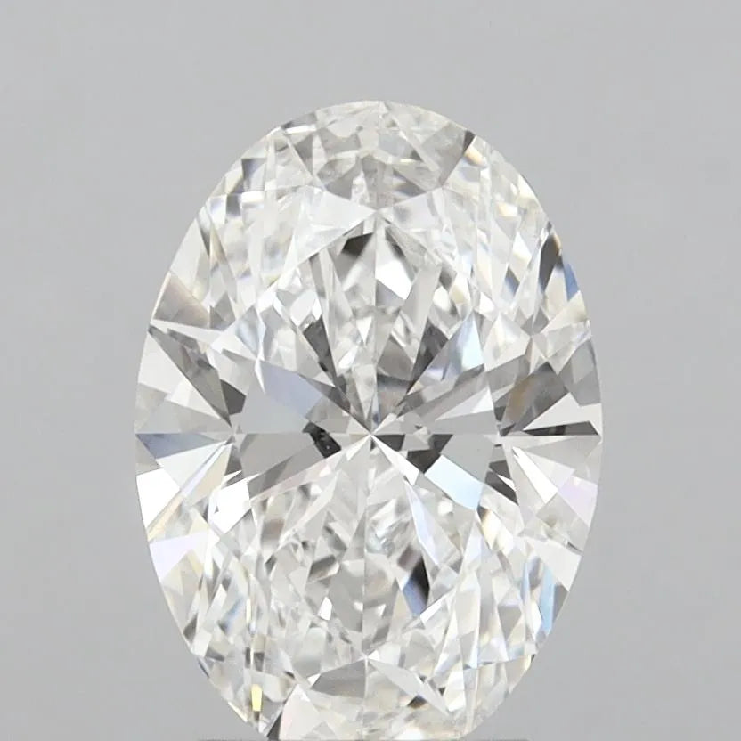 3.08ct Oval Lab Grown Diamond (Colour E, Clarity VVS2, IGI Certified)