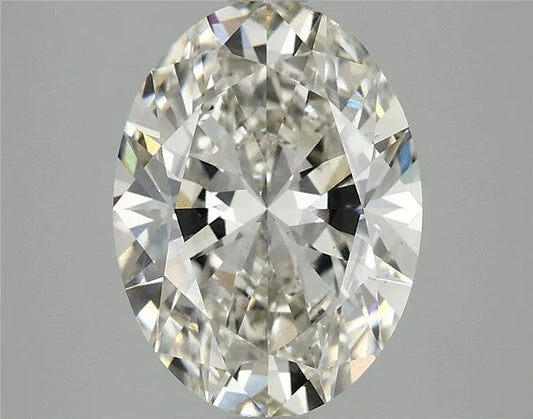 3.10ct Oval Lab Grown Diamond (Colour H, Clarity VS2, IGI Certified)
