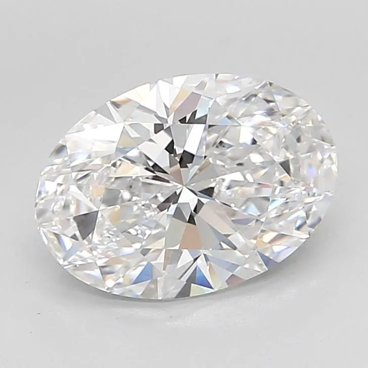 3.21ct Oval Lab Grown Diamond (Colour D, Clarity IF, Cut EX, IGI Certified)