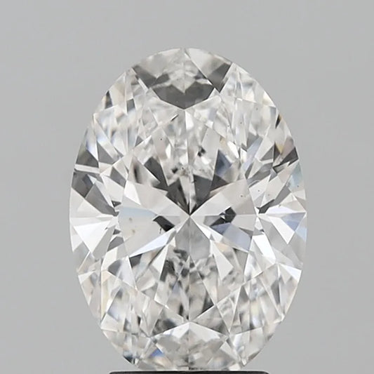 3.39ct Oval Lab Grown Diamond (Colour E, Clarity VS2, IGI Certified)