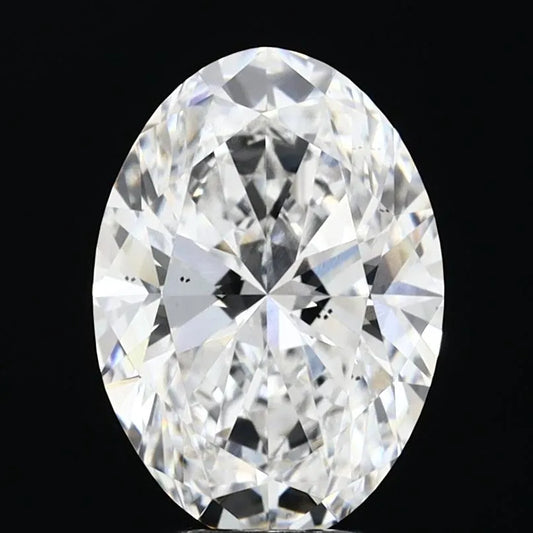 3.50ct Oval Lab Grown Diamond (Colour D, Clarity VS2, IGI Certified)