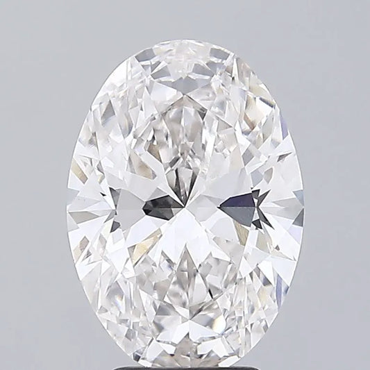 3.85ct Oval Lab Grown Diamond (Colour G, Clarity VVS2, IGI Certified)