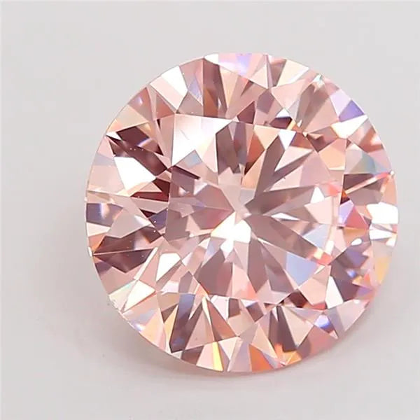 4.01ct Round Lab Grown Diamond (Colour Fancy Intense Pink, Clarity VS1, Cut ID, IGI Certified)