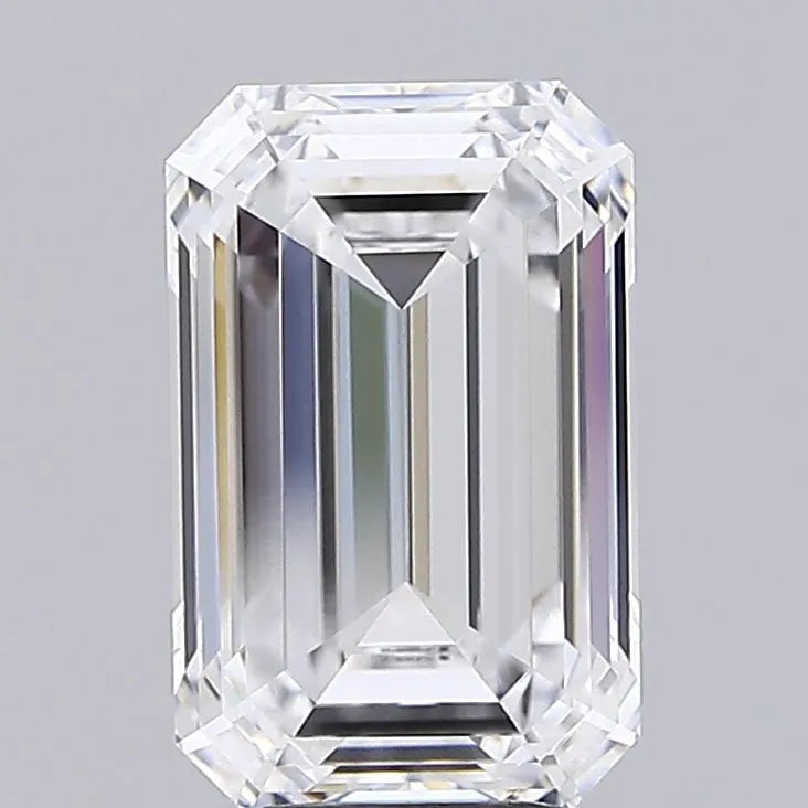 4.02ct Emerald Lab Grown Diamond (Colour D, Clarity IF, IGI Certified)