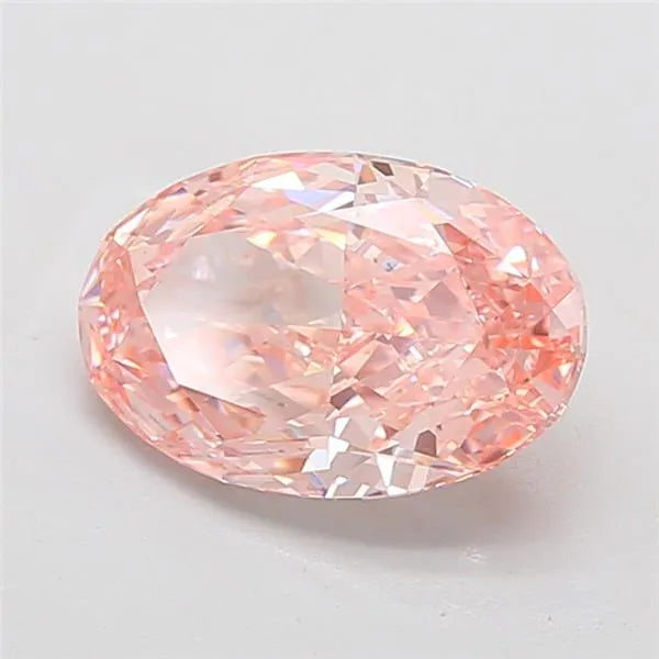 4.50ct Oval Lab Grown Diamond (Colour Fancy Vivid Pink, Clarity VVS2, IGI Certified)