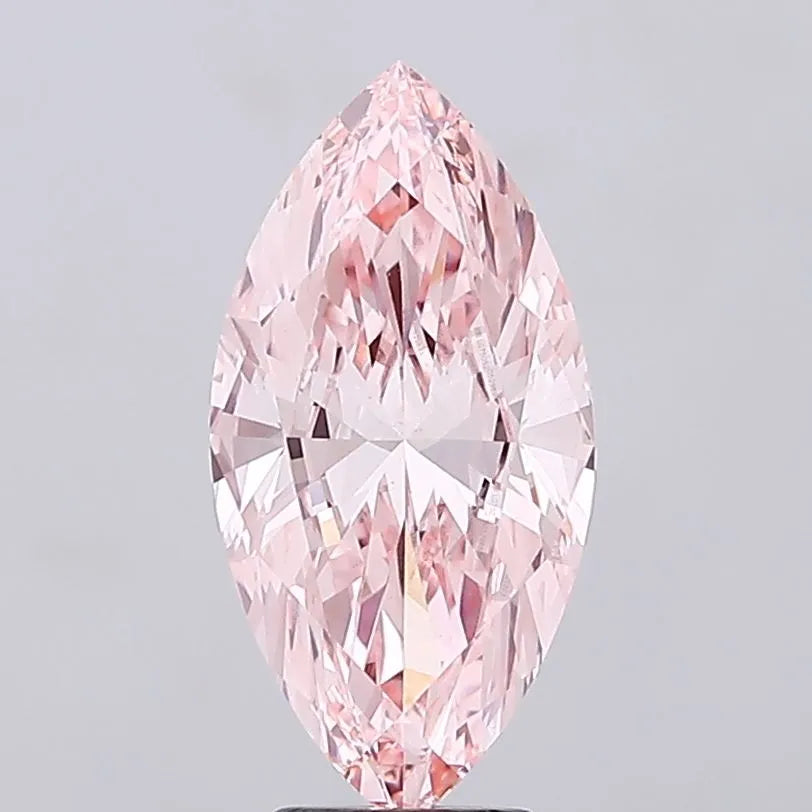 4.59ct Marquise Lab Grown Diamond (Colour Fancy Vivid Pink, Clarity VS1, IGI Certified)