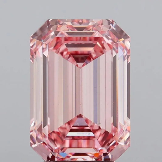 5.01ct Emerald Lab Grown Diamond (Colour Fancy Intense Pink, Clarity VS1, IGI Certified)