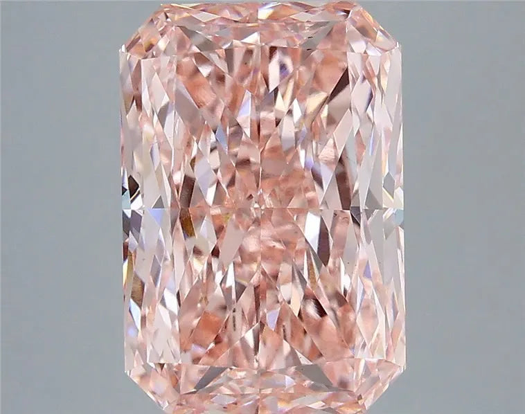 5.02ct Radiant Lab Grown Diamond (Colour Fancy Vivid Pink, Clarity VS1, IGI Certified)