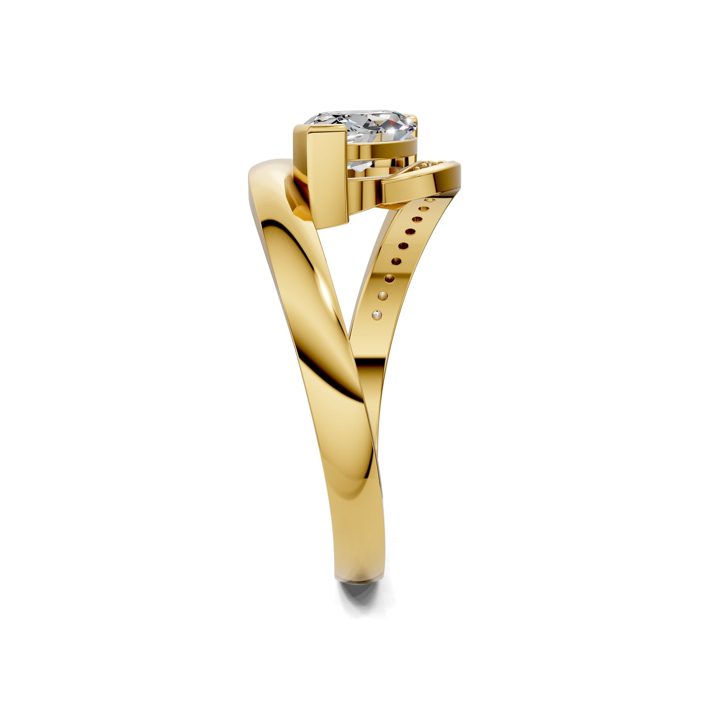 SOLARA EAST WEST MARQUISE PAVÉ RING
