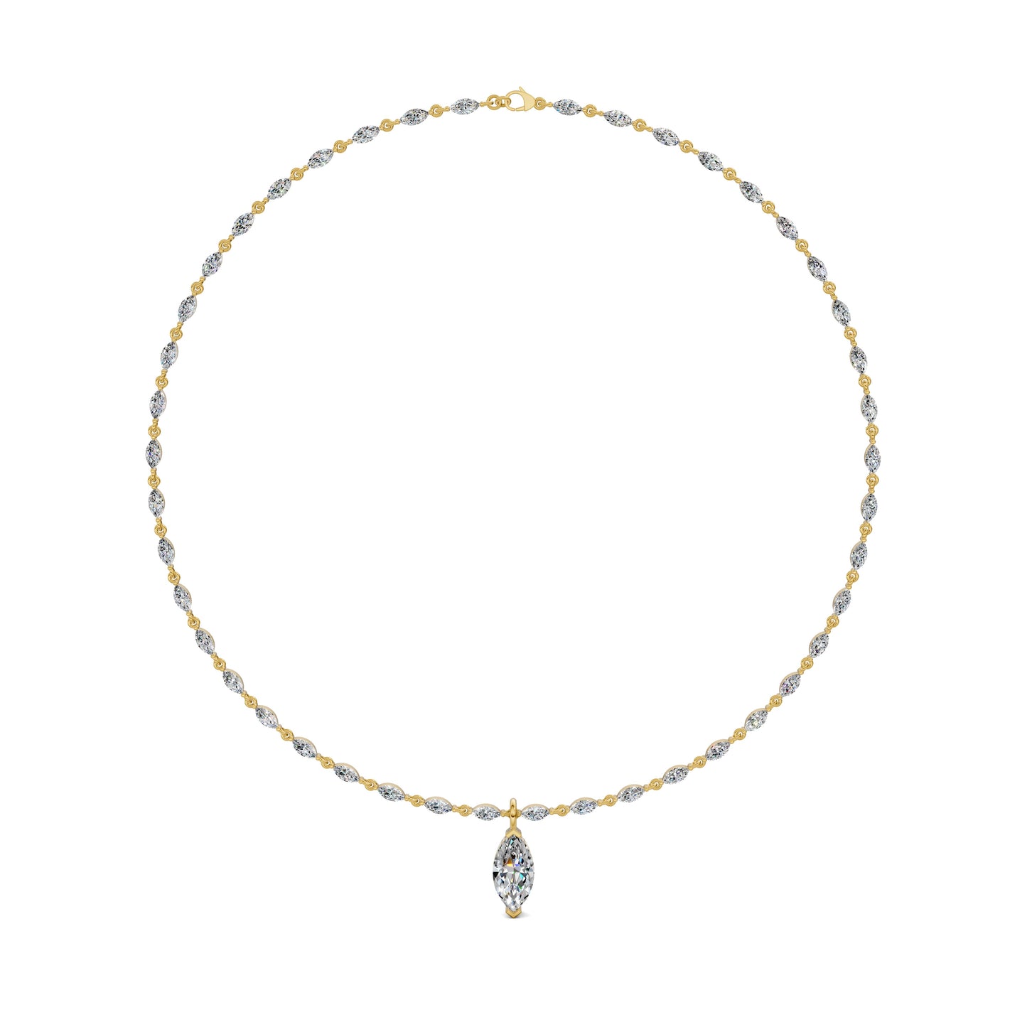 MARQUISE DROP NECKLACE