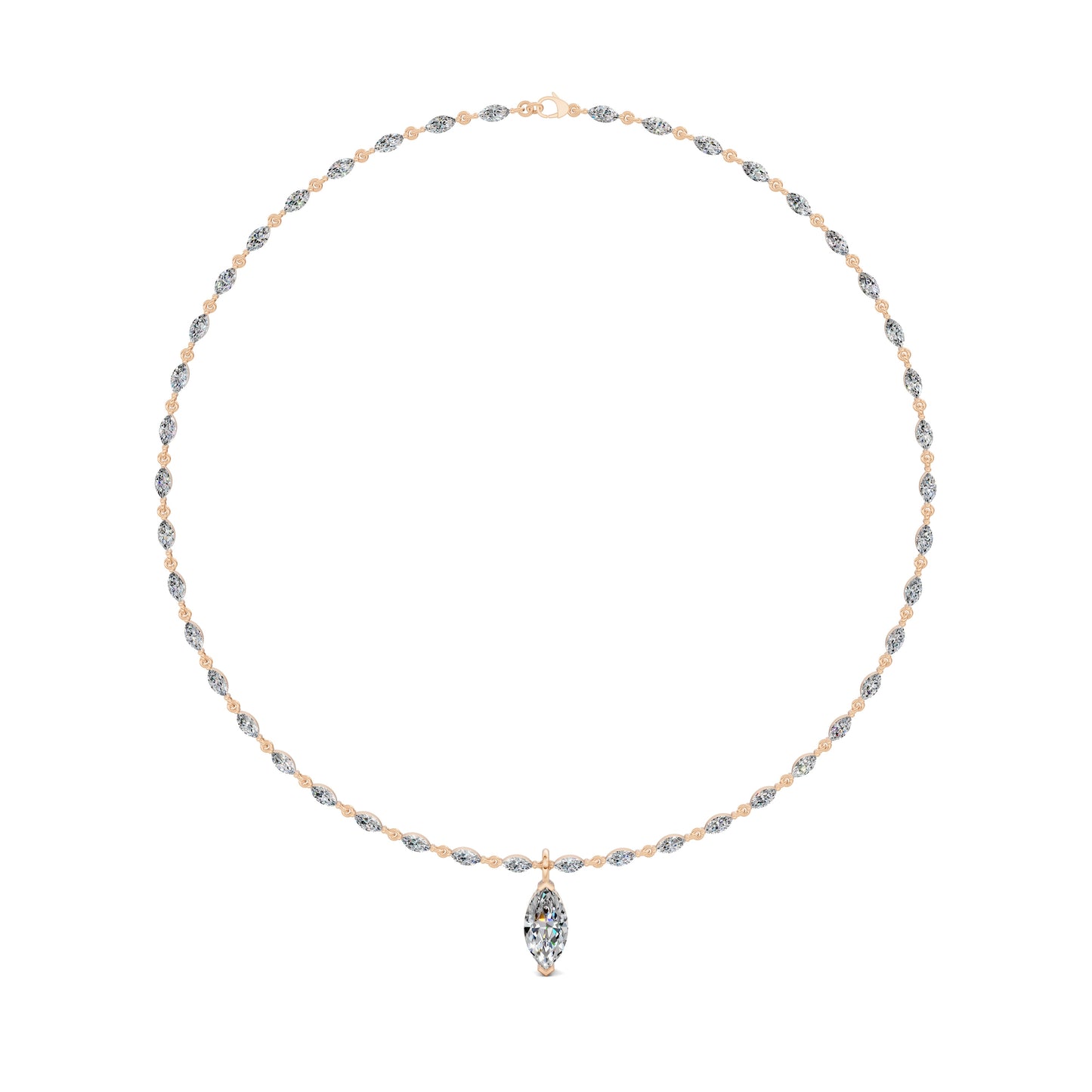 MARQUISE DROP NECKLACE