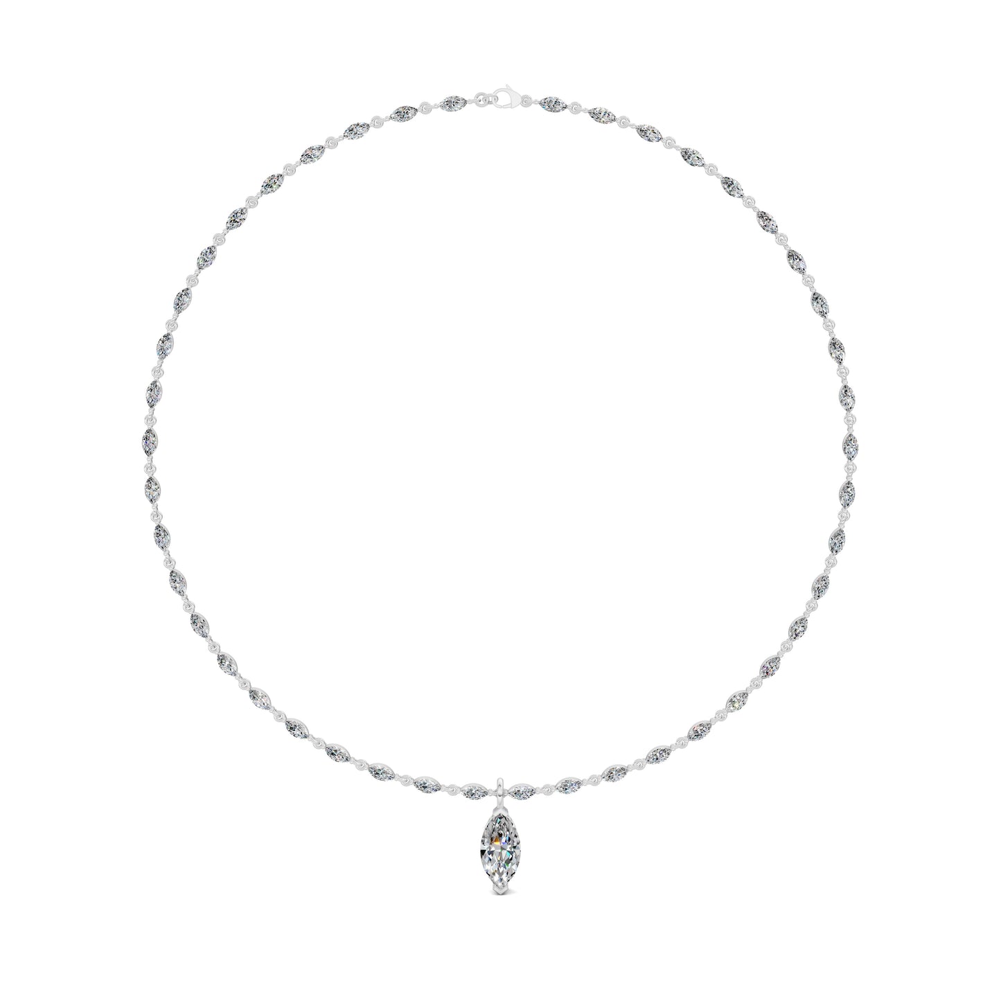 MARQUISE DROP NECKLACE