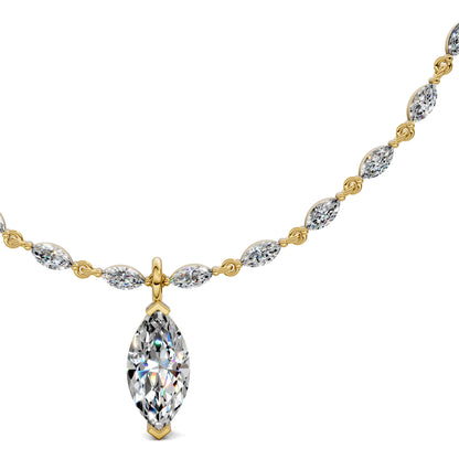 MARQUISE DROP NECKLACE