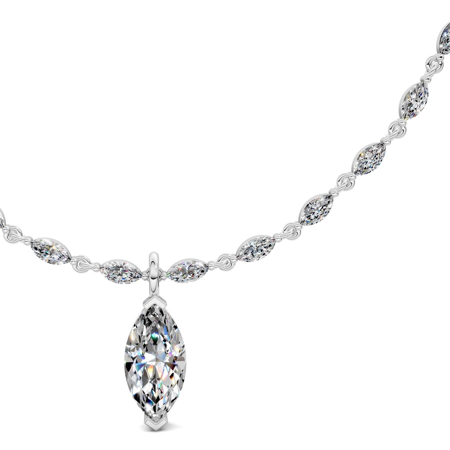 MARQUISE DROP NECKLACE