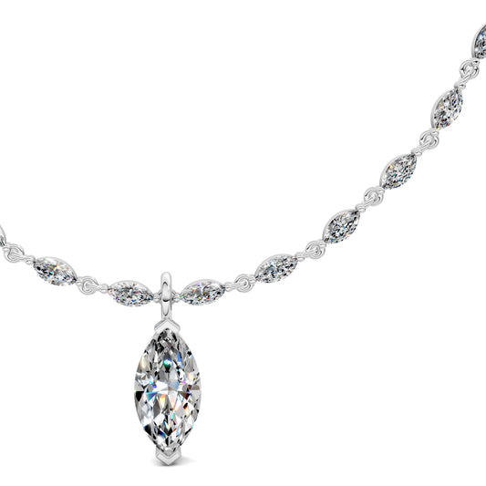 MARQUISE DROP NECKLACE