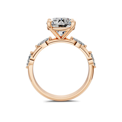 AUREA ROUND ACCENT DIAMOND RING
