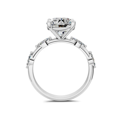 AUREA ROUND ACCENT DIAMOND RING