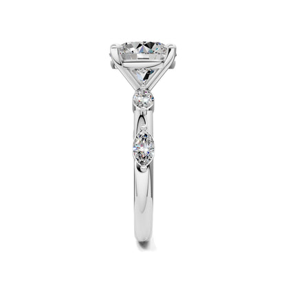 AUREA ROUND ACCENT DIAMOND RING