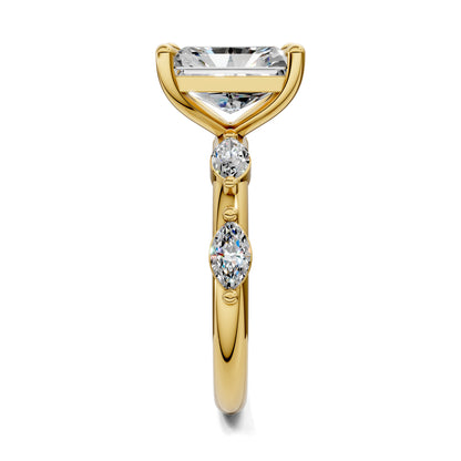 LUMINA RADIANT ACCENT DIAMOND RING