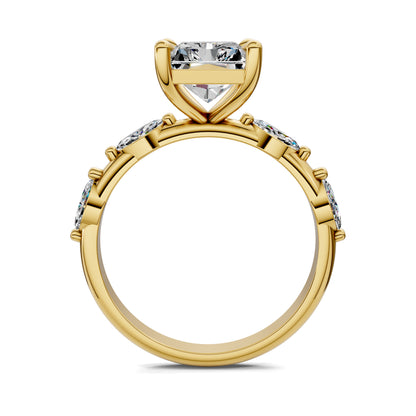 LUMINA RADIANT ACCENT DIAMOND RING