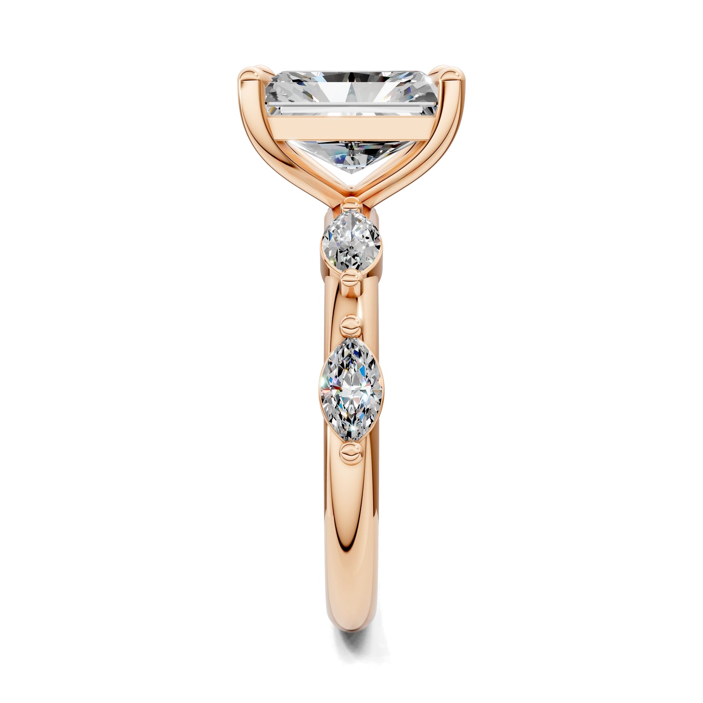 LUMINA RADIANT ACCENT DIAMOND RING