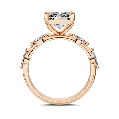 LUMINA RADIANT ACCENT DIAMOND RING