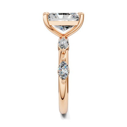 LUMINA RADIANT ACCENT DIAMOND RING
