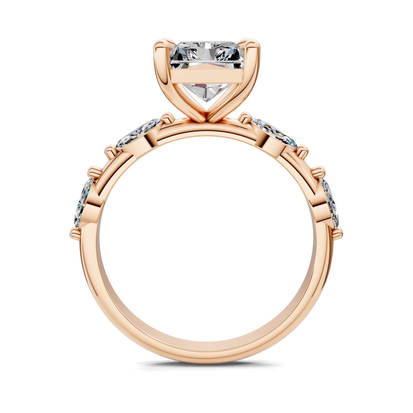 LUMINA RADIANT ACCENT DIAMOND RING