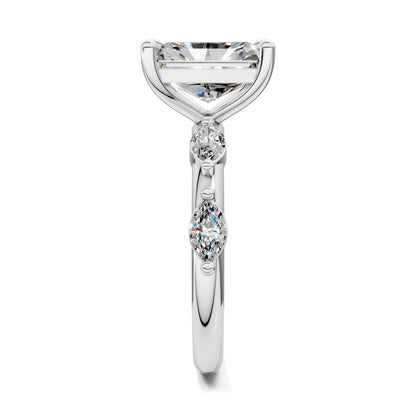 LUMINA RADIANT ACCENT DIAMOND RING