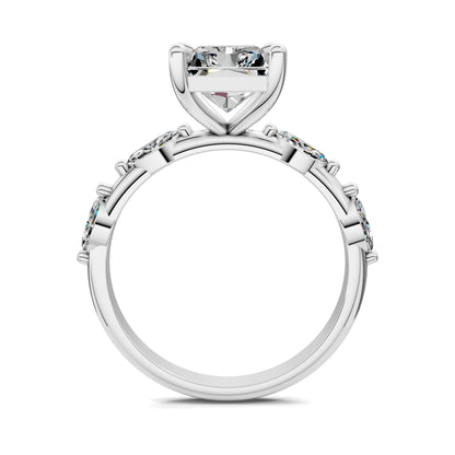 LUMINA RADIANT ACCENT DIAMOND RING