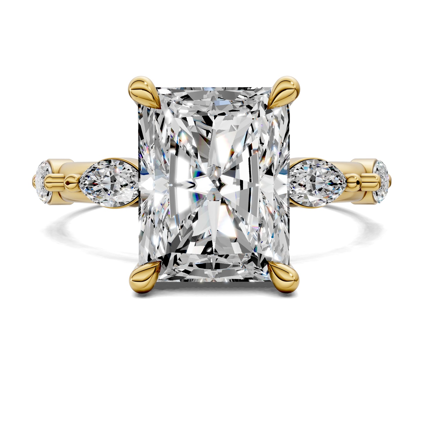 LUMINA RADIANT ACCENT DIAMOND RING